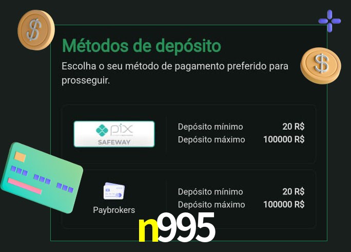 O cassino n995 oferece uma grande variedade de métodos de pagamento